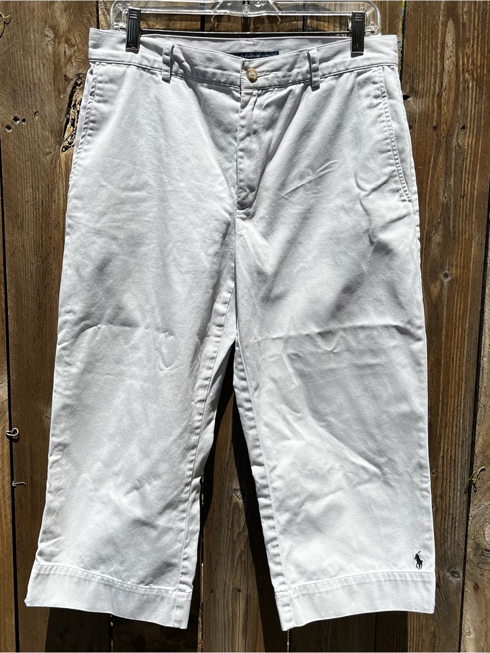 Ralph Lauren Sport 100% Cotton Women’s White Capri Pants Accepting Offers!